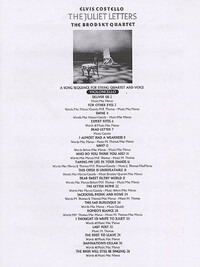 ELVIS COSTELLO: THE JULIET LETTERS (STRING PARTS)