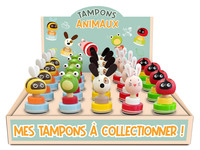 DISPLAY 20 TAMPONS BOIS ANIMAUX (5 MODELES / 4 EX)