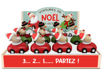 DISPLAY 12 VOITURES A FRICTION DE NOEL (3 MODELES/4 EX)