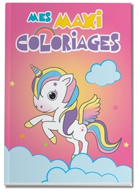 LICORNE - MES MAXI COLORIAGES DE 3 A 5 ANS