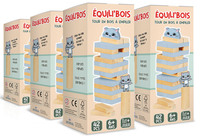 PACK 6 EQUILIBOIS - TOUR EN BOIS A EMPILER