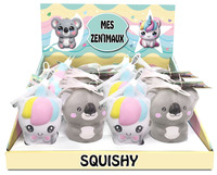 DISPLAY 12 ANTISTRESS KOALA ET LICORNE - MES ZEN'IMAUX SQUISHY