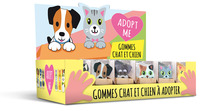 DISPLAY 36 GOMMES CHIENS/CHATS ADOPT ME