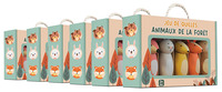 PACK 6 COFFRETS JEU DE QUILLES ANIMAUX DE LA FORET