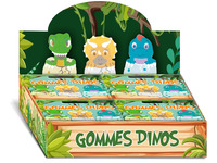 DISPLAY 24 SETS 3 GOMMES DINOSAURES