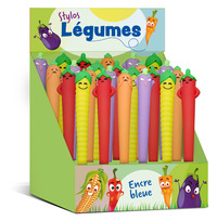 DISPLAY 24 STYLOS LEGUMES (4 MODELES/6EX)