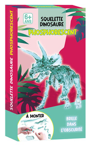 MAQUETTE DINO TRICERATOPS PHOSPHORESCENT