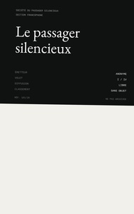 Le passager silencieux