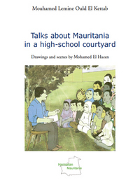 Talks about Mauritania in a high-school courtyard