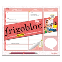 Frigobloc Hebdomadaire Planificateur de menus 2027  - Calendrier / sem (de sept. 2026 à déc. 2027)