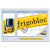 Mini Frigobloc Hebdomadaire air fryer 2027 - Calendrier organiseur familial (de janv à dec 2027)
