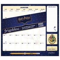 Frigobloc Mensuel 2027 Déco Harry Potter (de janv. à déc. 2027)