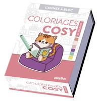 Calendrier Coloriages cosy en 365 jours - Année à bloc