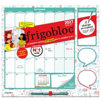 Frigobloc Mensuel 4 couleurs 2027  - Calendrier / mois (de sept. 2026 à déc. 2027)
