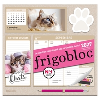 Frigobloc Hebdomadaire Chat 2027  - Calendrier / sem (de sept. 2026 à déc. 2027)