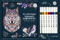 Coffret Coloriages - Animaux majestueux