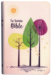 La Sainte Bible Segond 1910 - Imprimé arbres, similicuir, souple, tranches or, format compact