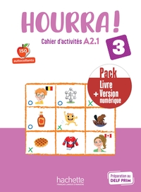 HOURRA ! 3 - PACK CAHIER D'ACTIVITES + VERSION NUMERIQUE (A2.1)