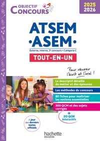 Objectif Concours ATSEM ASEM - Tout-en-un - 2025-2026: Externe, interne et 3e voie