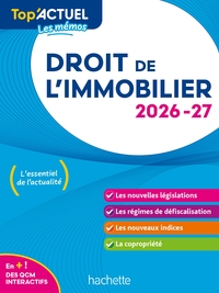 Top actuel Droit de l'immobilier 2026-2027