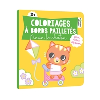Coloriages à bords pailletés - Ninon le chaton
