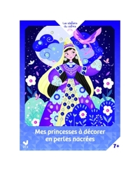 Mes princesses à décorer en perles nacrées - pochette avec accessoires