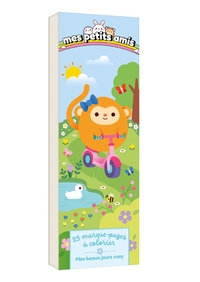 25 marque-pages à colorier - Mes petits amis - Mes beaux jours cosy
