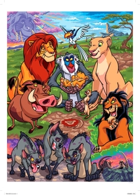 POSTER DISNEY - LE ROI LION - COLORIE LES CHIFFRES ET DECOUVRE L'IMAGE