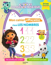 Gabby et la maison magique - Mon cahier effaçable - J'écris les nombres - (3-6 ans)