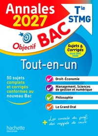 Annales Objectif BAC 2027 - Bac STMG Tout-en-un - sujets et corrigés