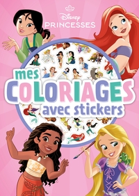 DISNEY PRINCESSES - Mes Coloriages avec stickers - Petites Princesses