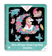 Attrape-rêves à gratter licornes - mini boîte avec accessoires