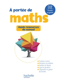 LE NOUVEL A PORTEE DE MATHS CE2 - GUIDE DU MANUEL - ED. 2025