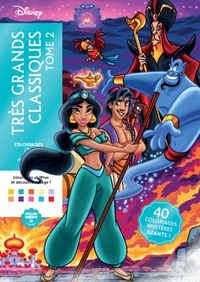 COLORIAGES MYSTERES DISNEY - TRES GRANDS CLASSIQUES TOME 02