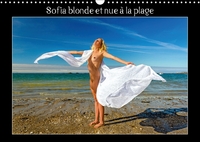 SOFIA BLONDE ET NUE A LA PLAGE CALENDRIER MURAL 2018 DIN A3