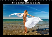 SOFIA BLONDE ET NUE A LA PLAGE CALENDRIER MURAL 2018 DIN A4