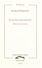 LE MATERIALISME MILITANT