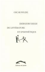 DERNIERS ESSAIS DE LITTERATURE ET D'ESTHETIQUE