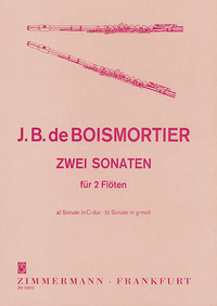 DEUX SONATES EN UT MAJEUR ET SOL MINEUR - C-DUR UND G-MOLL. 2 FLUTES.