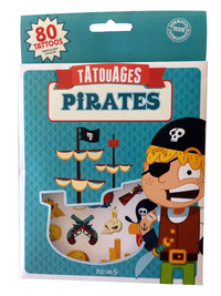 TATOUAGES PIRATES - 80 TATTOOS TEMPORAIRES LAVABLES - JOUET