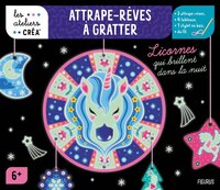 ATTRAPE-REVES A GRATTER. LICORNES QUI BRILLENT DANS LA NUIT