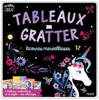 Tableaux à gratter - licornes merveilleuses