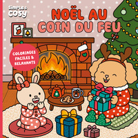 Coloriages Noël au coin du feu