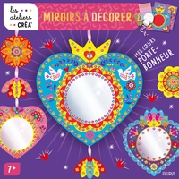 Miroirs à décorer   C urs porte-bonheur