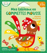 MES TABLEAUX EN GOMMETTES MOUSSE - ANIMAUX DE LA FERME