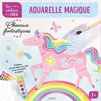 Aquarelle magique. Chevaux fantastiques