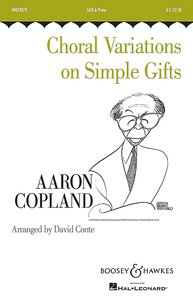 CHORAL VARIATIONS ON SIMPLE GIFTS - MIXED CHOIR (SATB) AND PIANO. PARTITION DE CHOEUR.