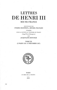 Lettres de Henri III, roi de France
