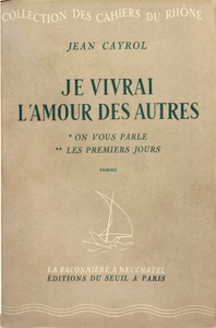 Je vivrai l'amour des autres