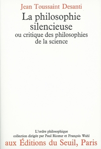 La Philosophie silencieuse